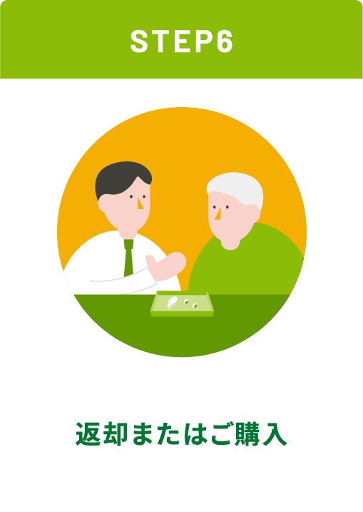 返却またはご購入